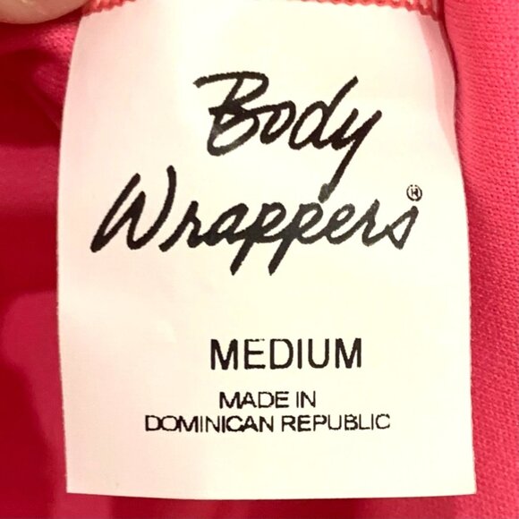 Body Wrappers Drapey Lace Panel Tunic Top Sparkly Rose Pink M #629 Praise Dance - Picture 10 of 12